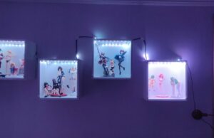 cubículos de pared modificados para figuras