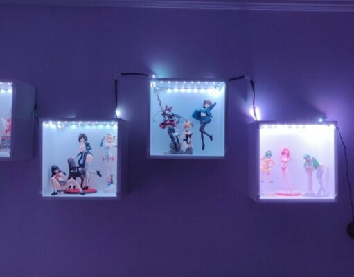 cubículos de pared modificados para figuras