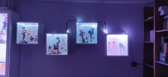 cubículos de pared modificados para figuras